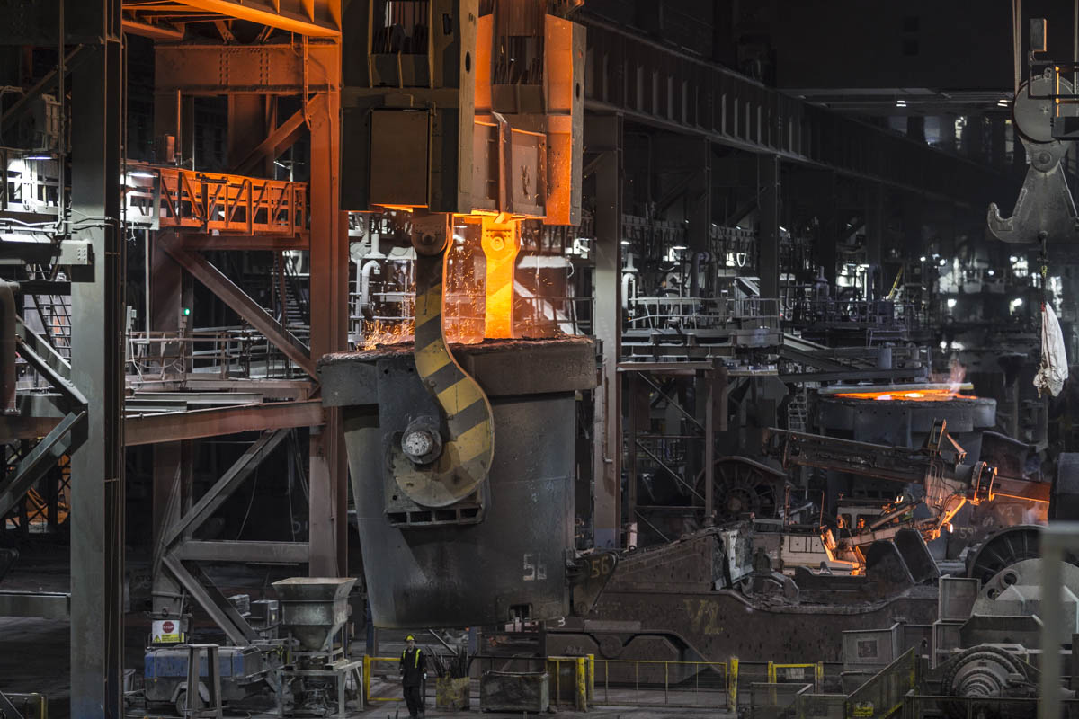 04/04/16 - Tata Steel Scunthorpe - Heavy End - Steel Production