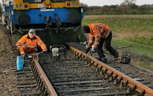 Preparing the Poppy Line for passengers British Steel