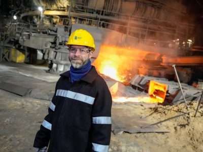 Jonathan Reynolds visits Scunthorpe blast furnaces